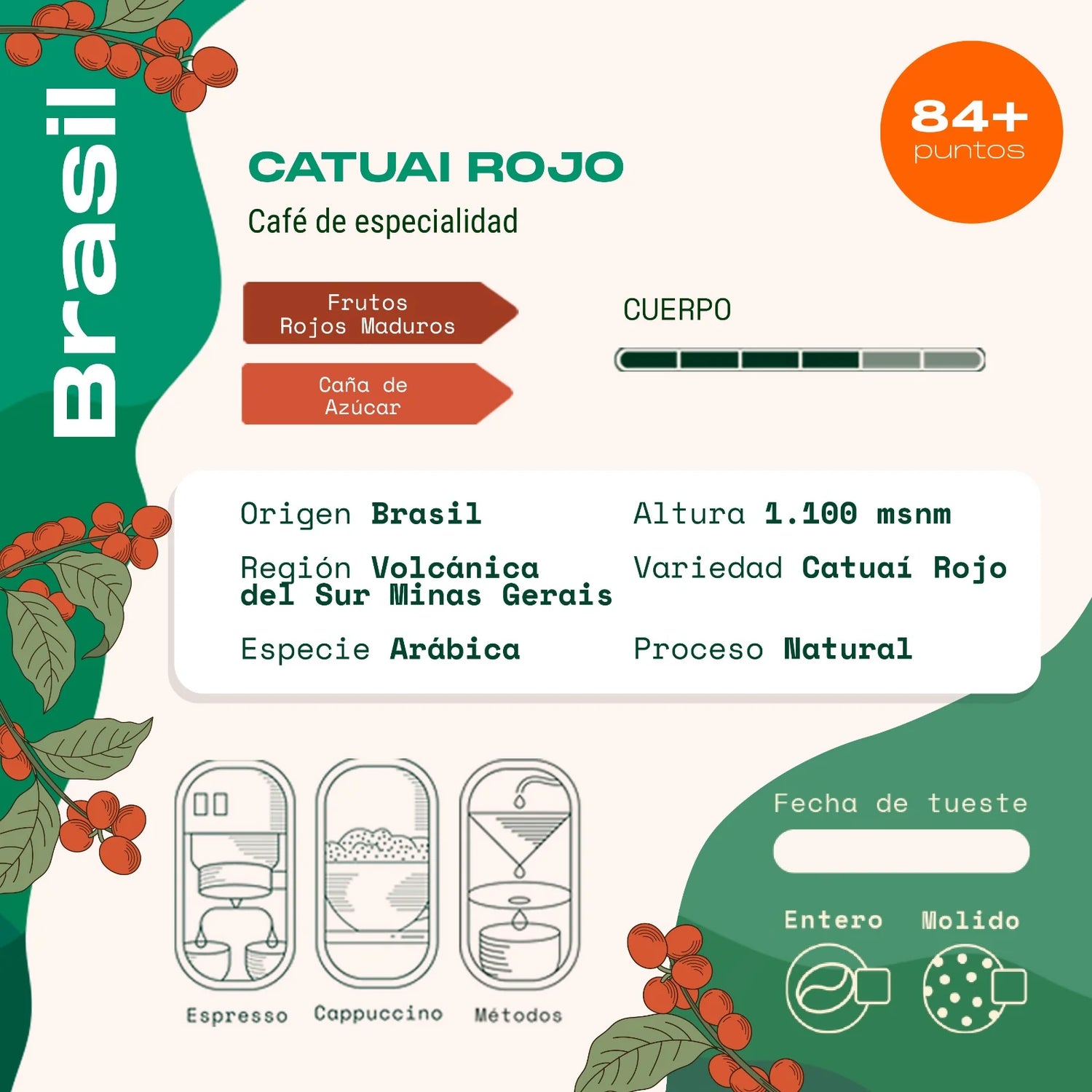 Café Cultura Catuai Rojo Natural