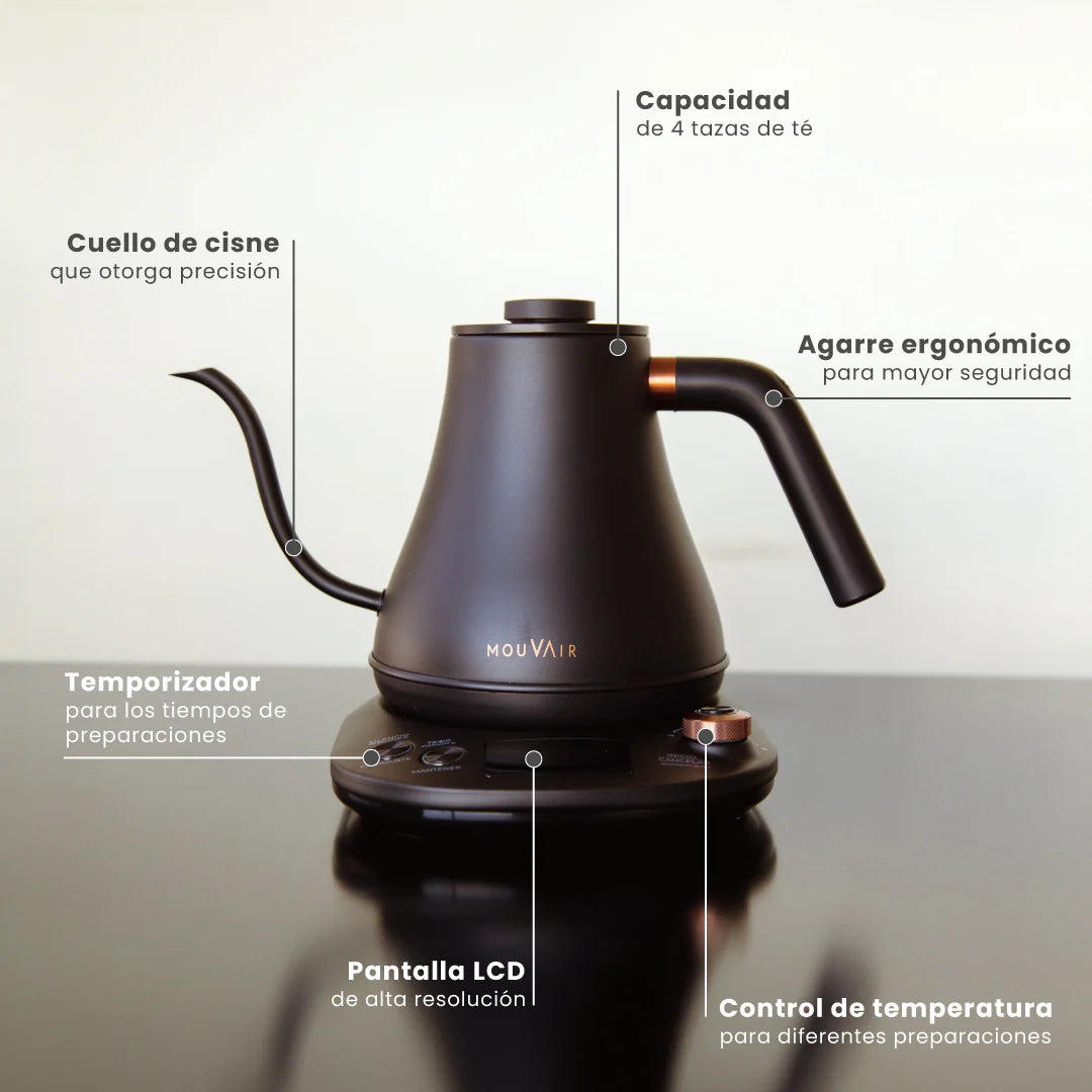 Mouvair Swan - Hervidor Eléctrico con Control de Temperatura Inteligente