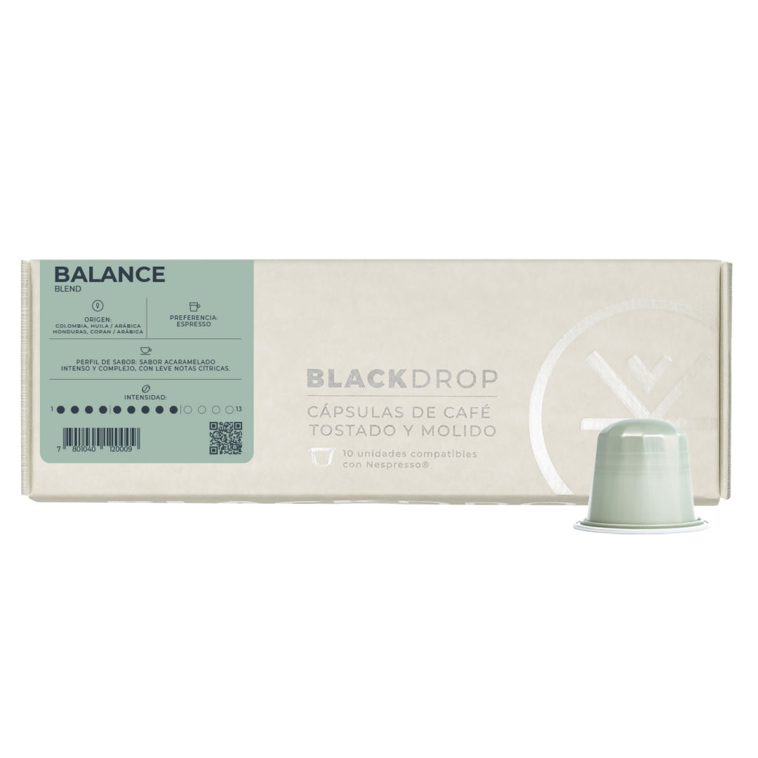 Blackdrop - Café en cápsulas Balance - El Mundo del Café